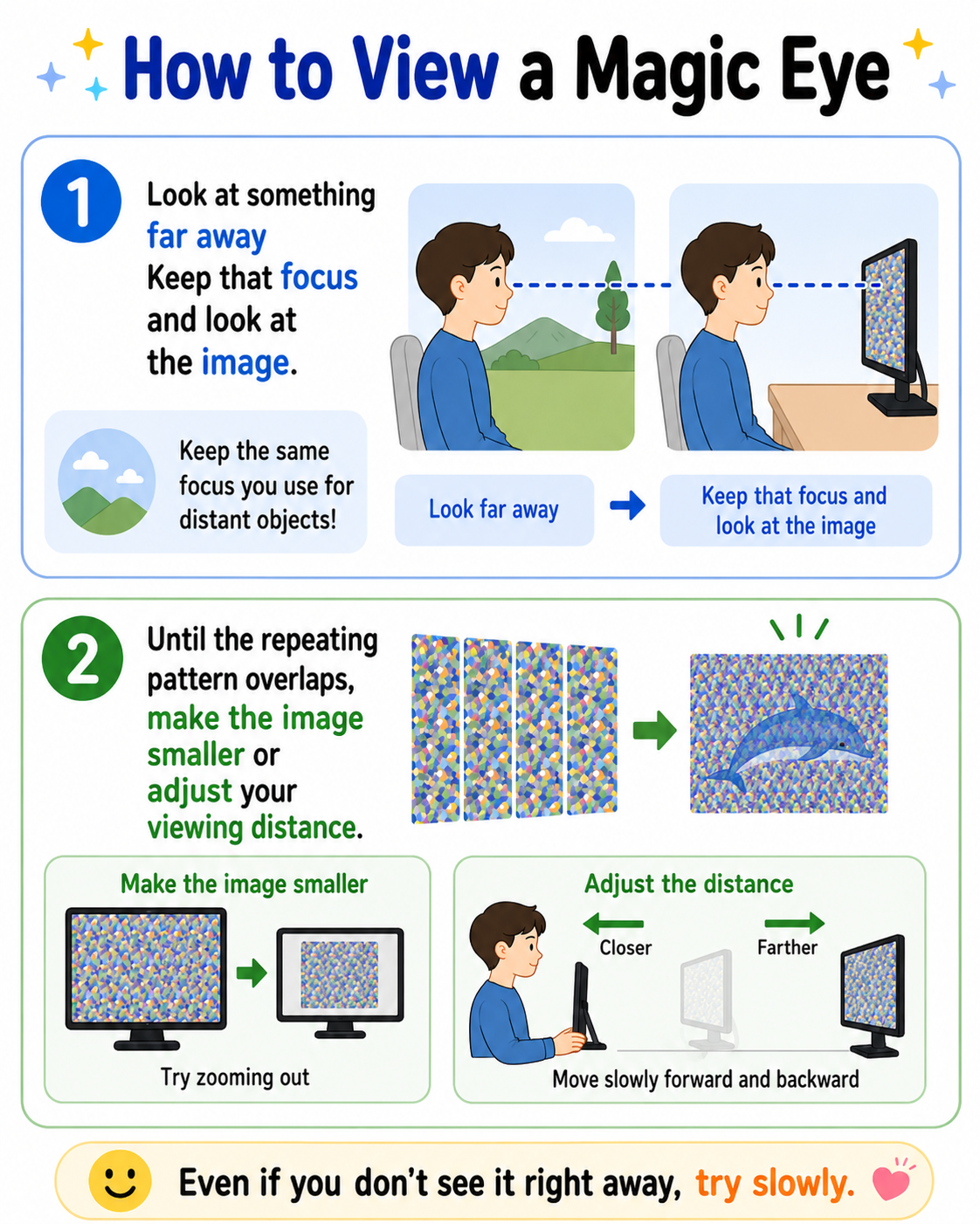 How to view Magic Eye images